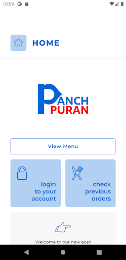 Android application Panch Puran Restaurant screenshort