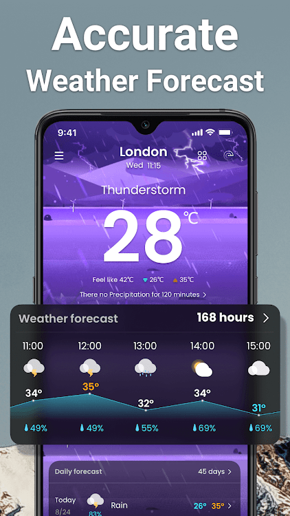 Weather: Live radar & widgets - 1.9.3 - (Android)