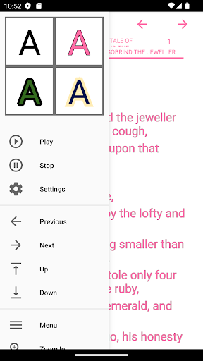 Android application zBook: The Book of Wonder screenshort