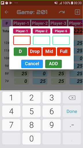 Rummy Points Screen 3