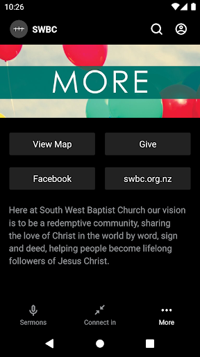 South West Baptist Church Screen 3