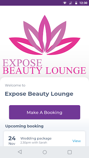 Android application Expose Beauty Lounge screenshort