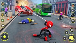 screenshot of StickMan Rope Hero Spider Game