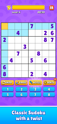 Android application Sudoku Scratch Off Challenge screenshort