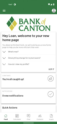 Android application Bank of Canton Home Loans screenshort