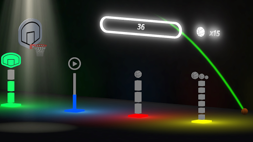 Android application Casual shooting basketball screenshort