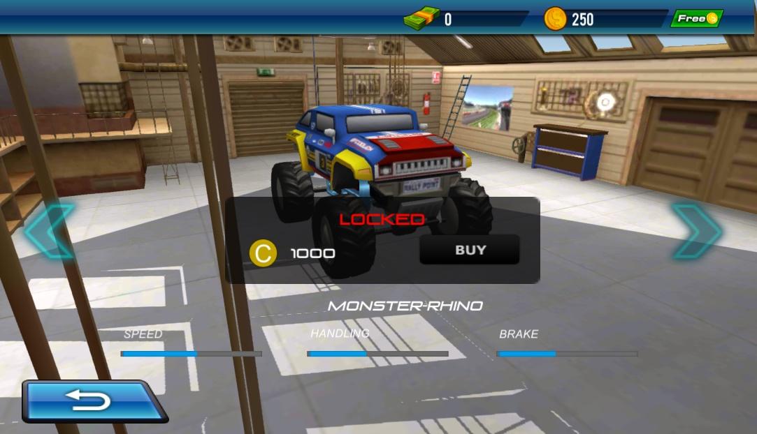 Android application Monster Truck X 3D screenshort