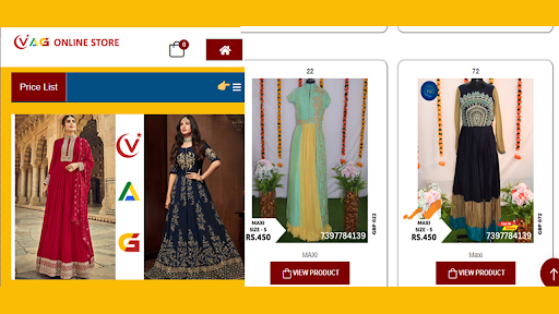 Android application VAG Online Store screenshort