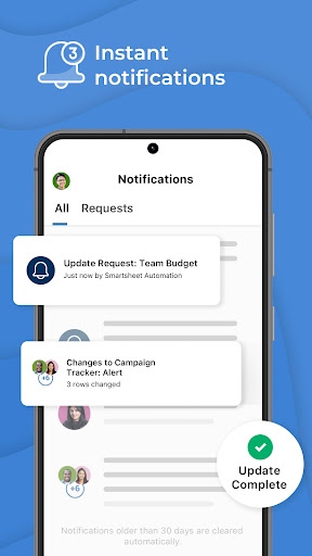 Screenshot of Smartsheet: Projects & Teams