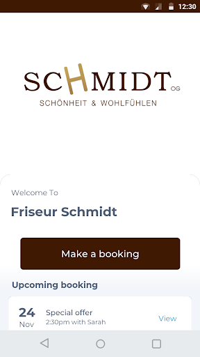 Android application Friseur Schmidt screenshort