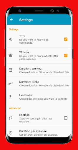 Morning workout exercise. Screen 3