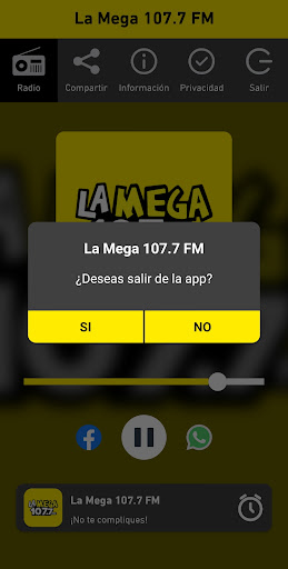 La Mega 107.7 FM Screen 3