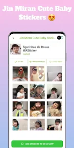 Jin Miran Cute Baby Stickers