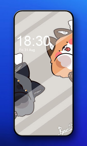 Kawaii fox wallpaper
