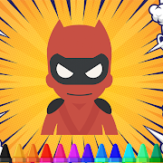 Superhero Coloring Book - Kids  Icon