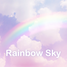 「彩虹晴空 ＋HOME的主題」圖示圖片