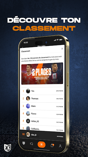Android application Footkorner screenshort