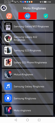 Moto Ringtones Screen 2