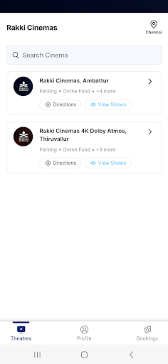 Rakki Cinemas - Book Tickets Screen 2