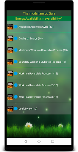 Thermodynamics Quiz Screen 2