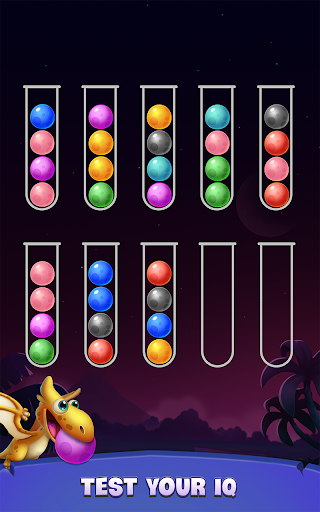 Color Ball Sort Puzzle - Dino Bubble Sorting Game  screenshots 4
