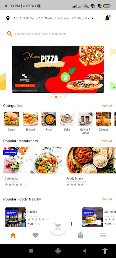 Android application Safemaxx Deliv: Food Delivery screenshort