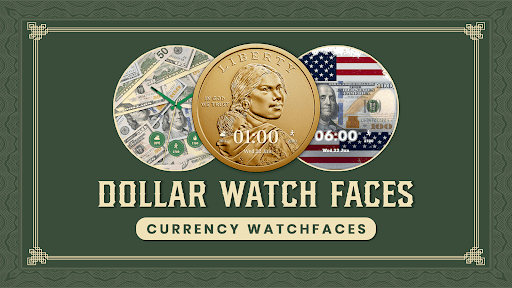 Android application Dollar Watch Faces screenshort