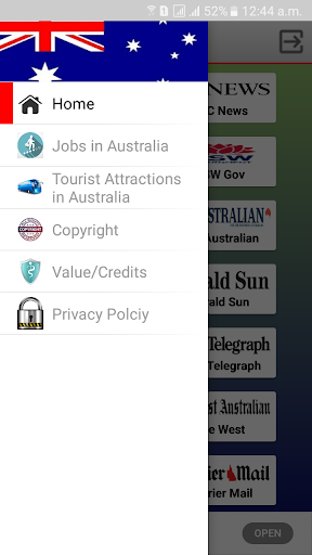 Android application Australian Newspapers screenshort