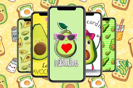 Cute Avocado Wallpaper