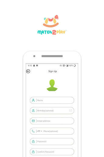 Match2Play: Family App Screen 3