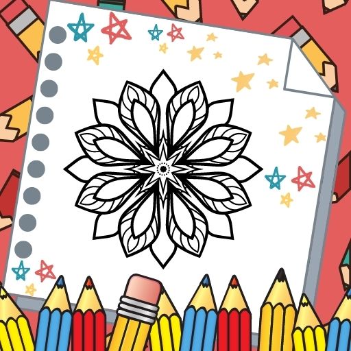 Relaxing Mandala Coloring Game