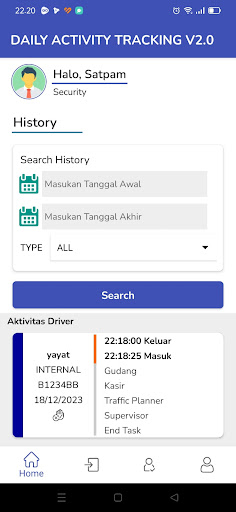 Android application DAT2 screenshort