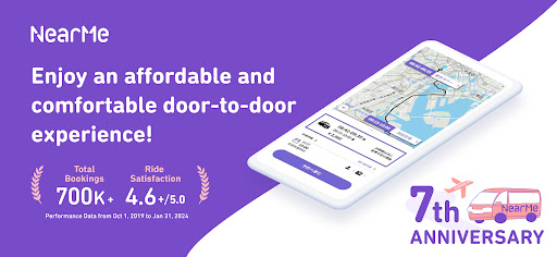 Android application NearMe Airport transfer screenshort
