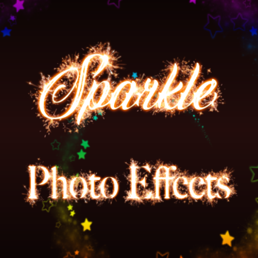 Sparkle Photo Effects and Name  Icon