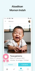 Bayi+ | Aplikasi pelacak perke