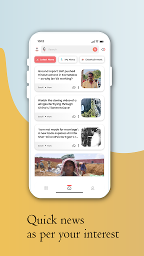 Android application Feedmile screenshort