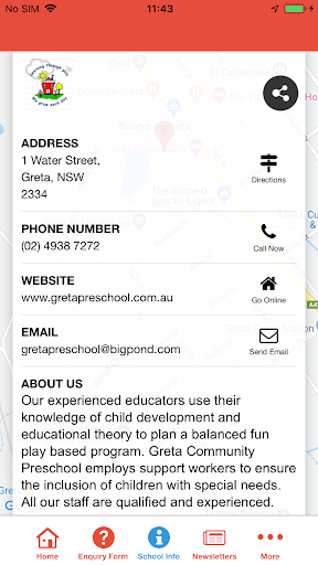 Greta Community Preschool App Screen 3