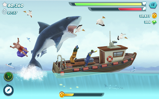 Hungry Shark Evolution Offline Survival Game Apps On Google Play - megalodon shark bite roblox