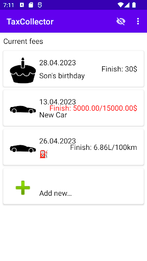 Android application Tax Collector screenshort
