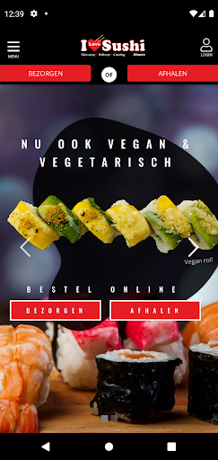 Android application I Love Sushi Almere screenshort