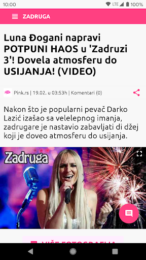 Zadruga Info - reality show Screen 2