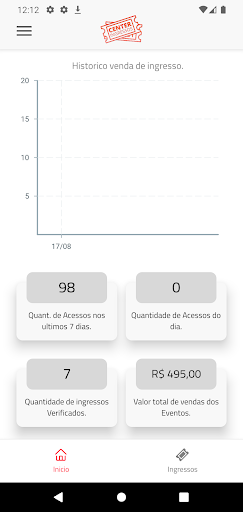 Center Ingressos Vendas Screen 2