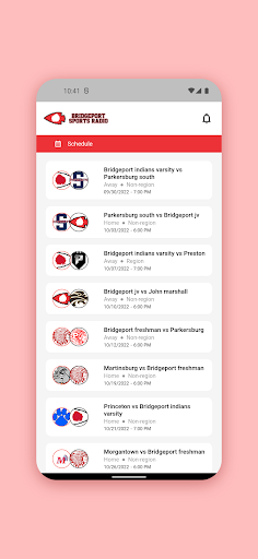 Android application Bridgeport Sports Radio screenshort
