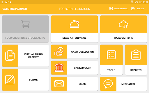 CH&CO Catering Planner Screen 2
