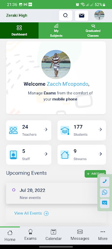 Android application Zeraki Analytics screenshort