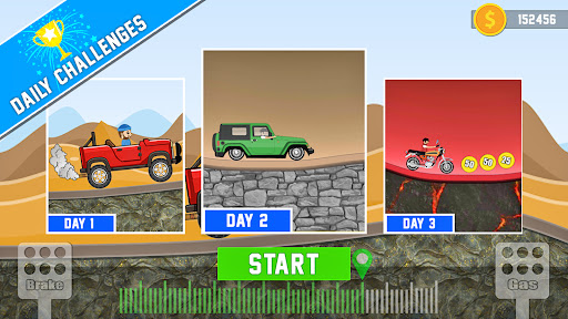 Android application Mountain Climb Racing 2023 screenshort