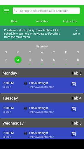 Spring Creek Athletic Club Screenshot 3 - AppWisp.com