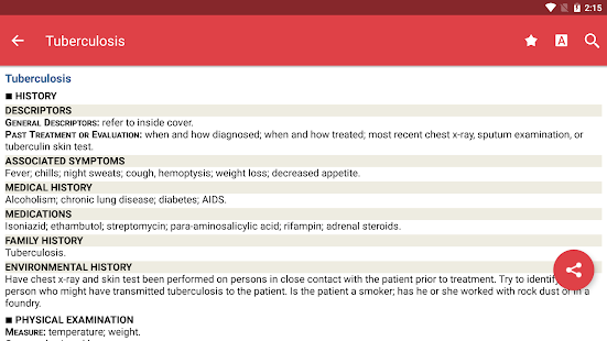 Common Symptom Guide Captura de pantalla