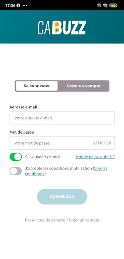 Android application CA Buzz screenshort