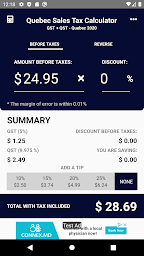 Quebec Sales Tax Calculator